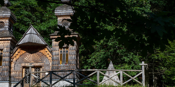 Russian Chapel on Vršič road pass